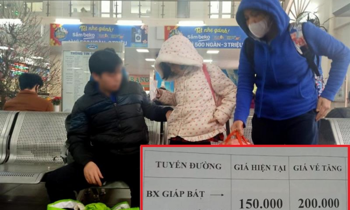 Nhà xe 'hét giá' tăng 100%, dân ngậm đắng nuốt cay móc ví mua vé về quê ăn Tết